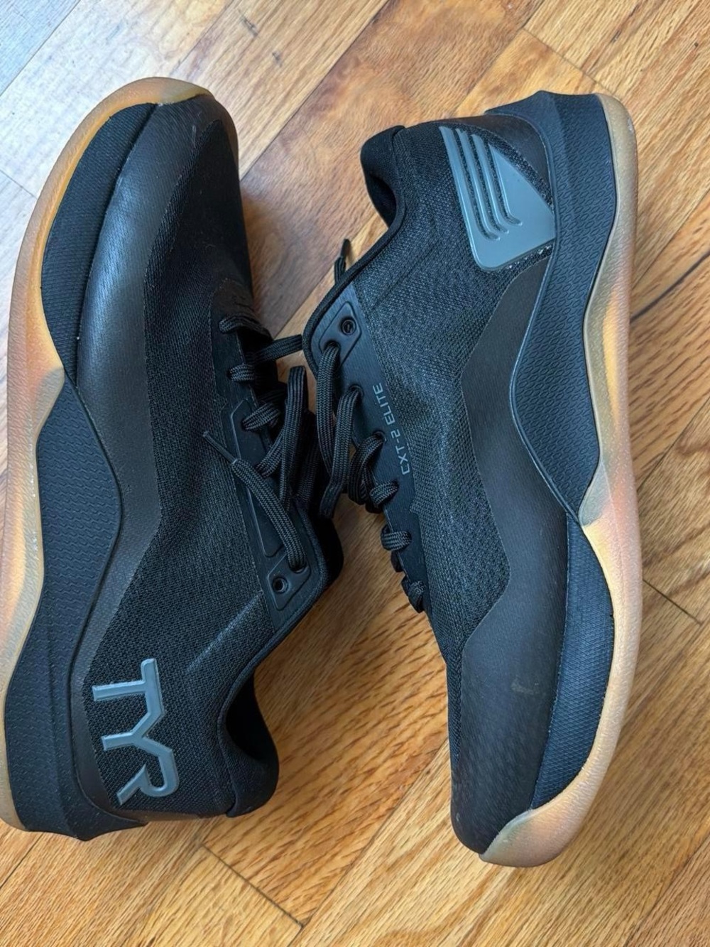 TYR Men’s Athletic Shoes in Black with Gum Sole